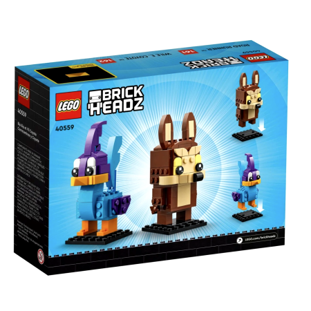 LEGO BrickHeadz 40559 Struś Pędziwiatr i Wiluś E. Kojot